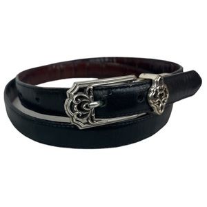 Brighton leather belt. Reversible black to brown. XL